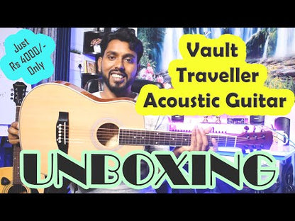 Vault Junior 30 Inch Acoustic Guitar with Truss Rod, Gig-Bag, Strings, Straps, Picks, String Winder, Polishing Cloth & E-Book - Perfect for Kids (Age 5-8 Years)