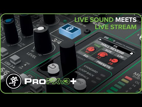 Mackie PROFX 12V3+ 12-Channel Analog Mixer with Enhanced FX USB Recording Modes and Bluetooth