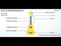 Vault UK-003 Soprano Colourful Ukulele 21 inch With Gig Bag