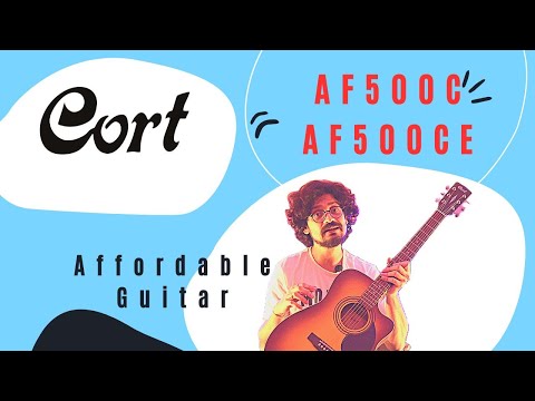 Cort AF500CE Standard Series Cutaway 6 String Electro Acoustic Guitar