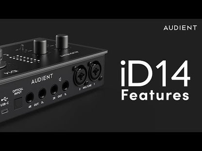 Audient ID14 MKII 10 In- 6 Out High Performance Audio Interface with Software Bundle