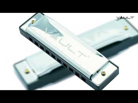 Vault HA1000 Key C 10-Hole Diatonic Harmonica/ Mouth Organ For Beginner & Professional