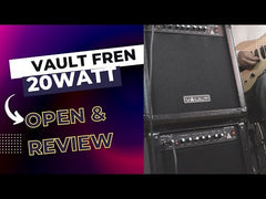 Vault Frenzy 20 Watt Combo Guitar Amplifier with Analog Distortion, Reverb & Delay All Playable Together with Instrument Cable, Polishing Cloth and E Book