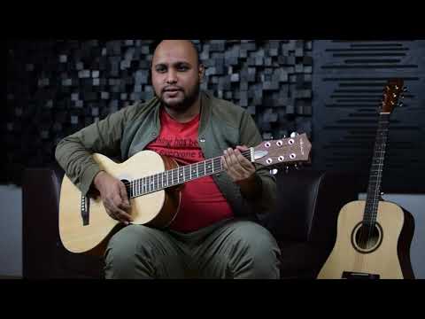 Vault PA36 Parlor Body Compact Acoustic Guitar with Bajaao 22mm Padded Gigbag