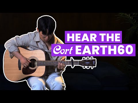 Cort EARTH60CE 6 String Acoustic Guitar