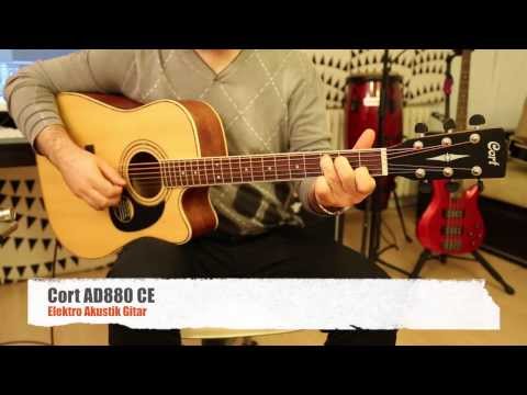 Cort AD880CE Cutaway Electro Acoustic Guitar with Gigbag, Strap, Polishing Cloth, Pick and Ebook