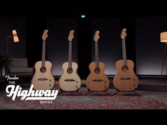 Fender Highway Series Parlor 6 String Electro Acoustic Guitar
