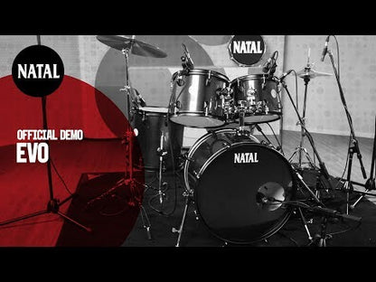 Natal K-EVB-UF22 Evolution 5-Piece Shell Pack Acoustic Drum Kit with Hardware & Cymbals