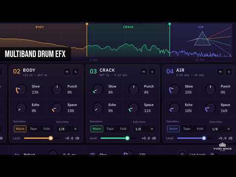Yurtrock PRISM - Multiband Spatial FX Drum Plug-In