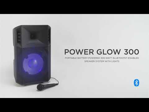 ION Audio Power Glow 300 Battery Powered Bluetooth Speaker System with Light