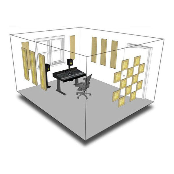 primacoustic sound proofing acoustic treatment primacoustic london 10 complete acoustic room treatment kit   #color_black