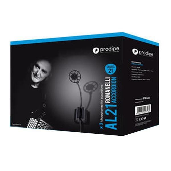 prodipe condenser microphones prodipe al21 condenser microphone for accordions - set of 3