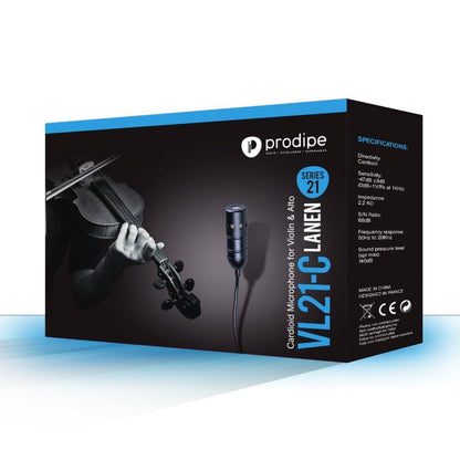 prodipe condenser microphones prodipe vl21-c cardioid lanen violin and alto condenser microphone