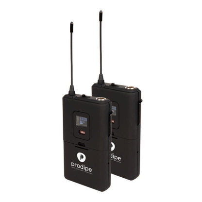 Prodipe Wireless Systems Black Prodipe UHF B210 DSP Lavalier Duo Wireless Microphone System