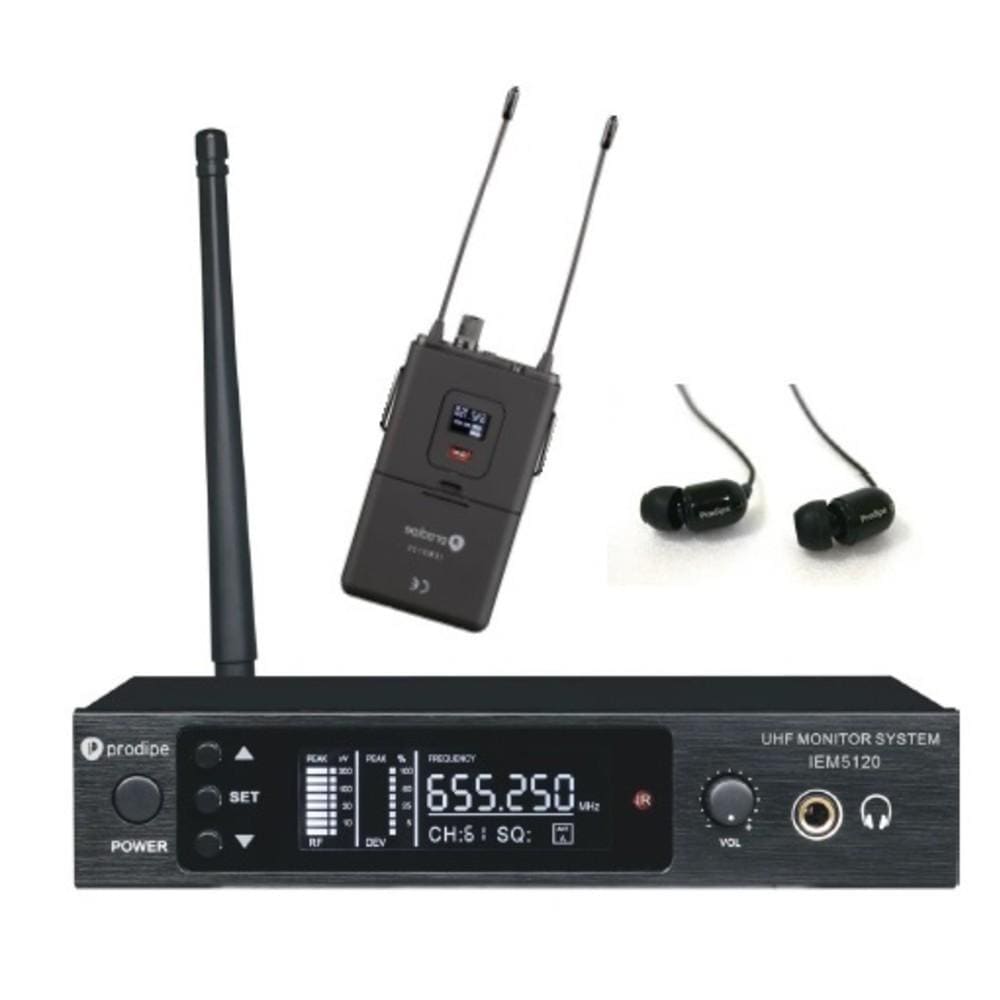 prodipe wireless systems prodipe iem5120 in-ear headphone return uhf wireless system