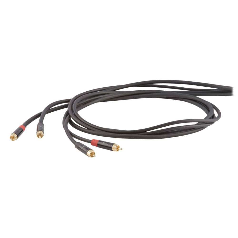 proel cables and connectors black proel dhs505lu3 stereo cable with die hard onehero connectors   