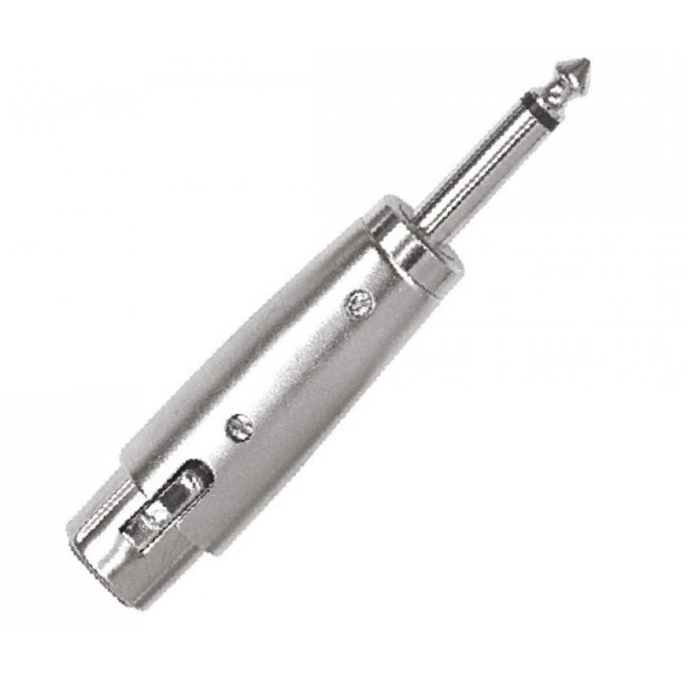 proel cables and connectors proel at290 3 pole xlr female socket to 6.3mm mono jack male plug metal adapter