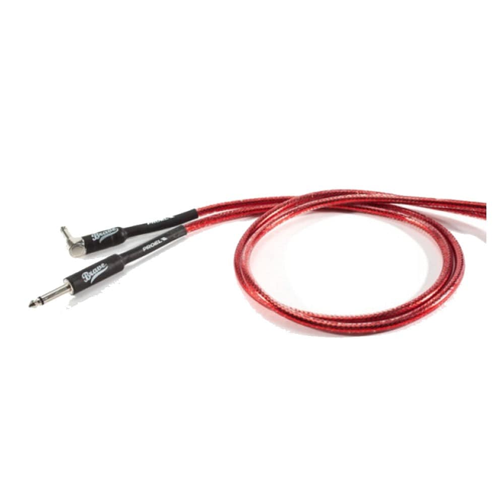 Proel Instrument Cables Transparent Red Proel BRV120LU3TR Pre Made Instrument Cables