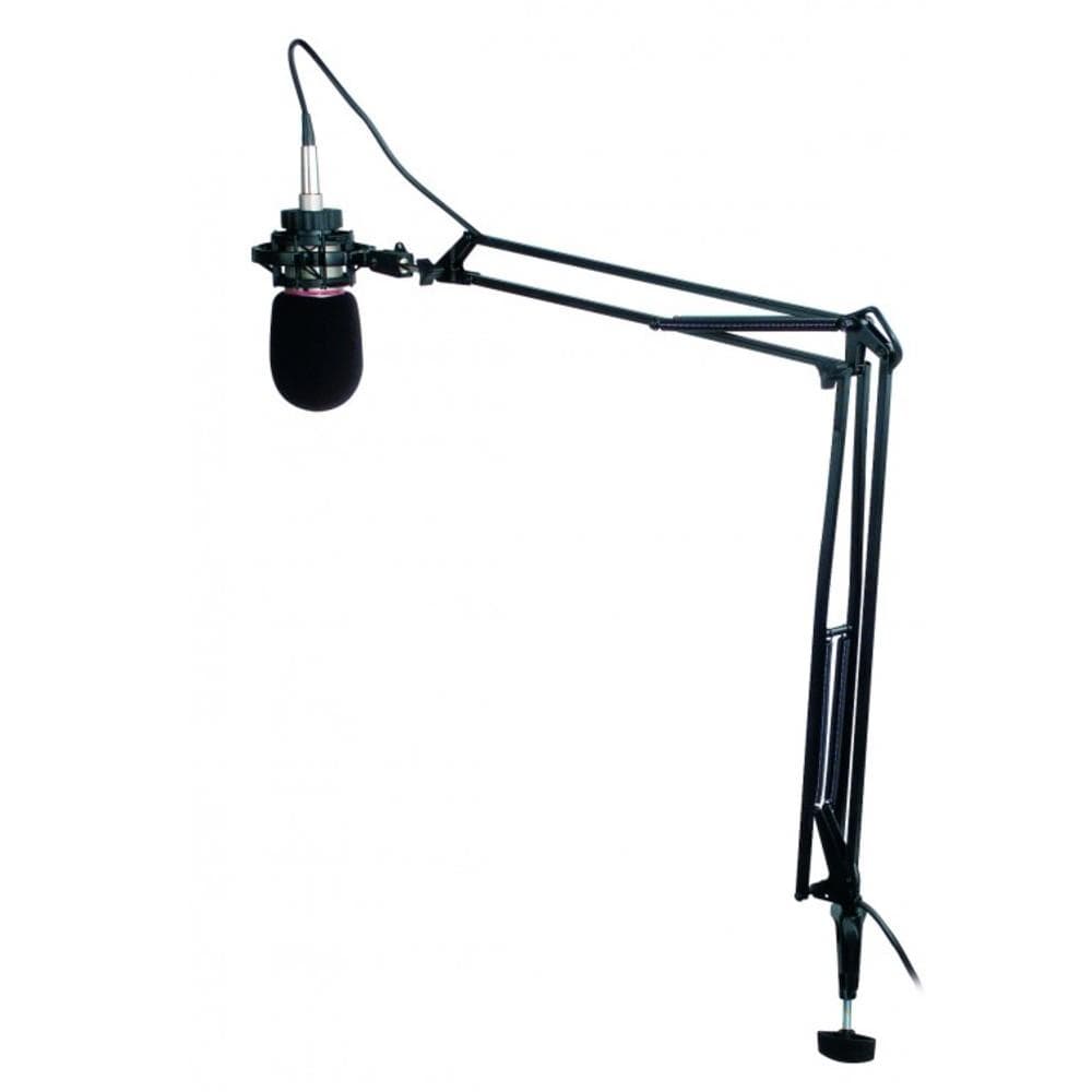 proel microphone stands proel dst260 extensible arm microphone stand- matt black