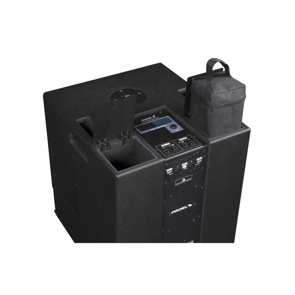 proel portable pa systems proel session 4 compact array portable pa systems