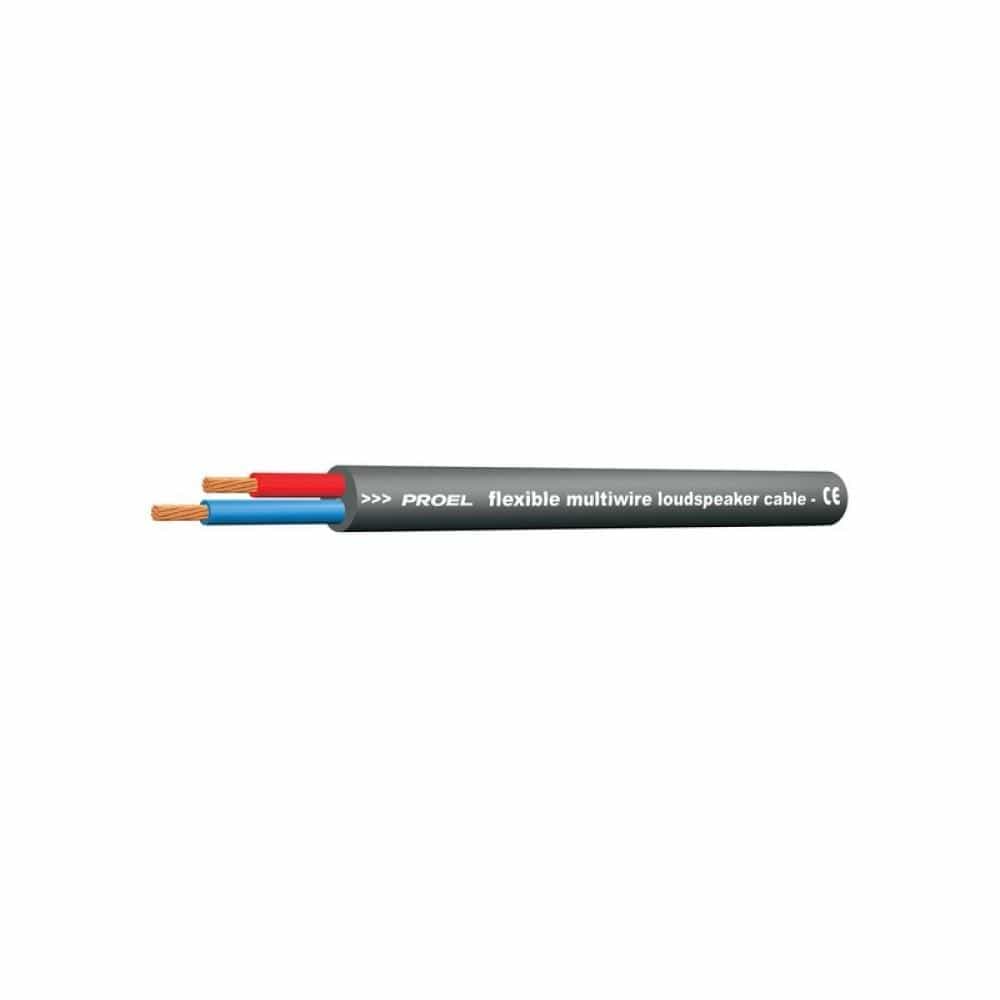 proel speaker cables proel hpc620bk ultra flexible 2 twisted conductors speaker cable- black
