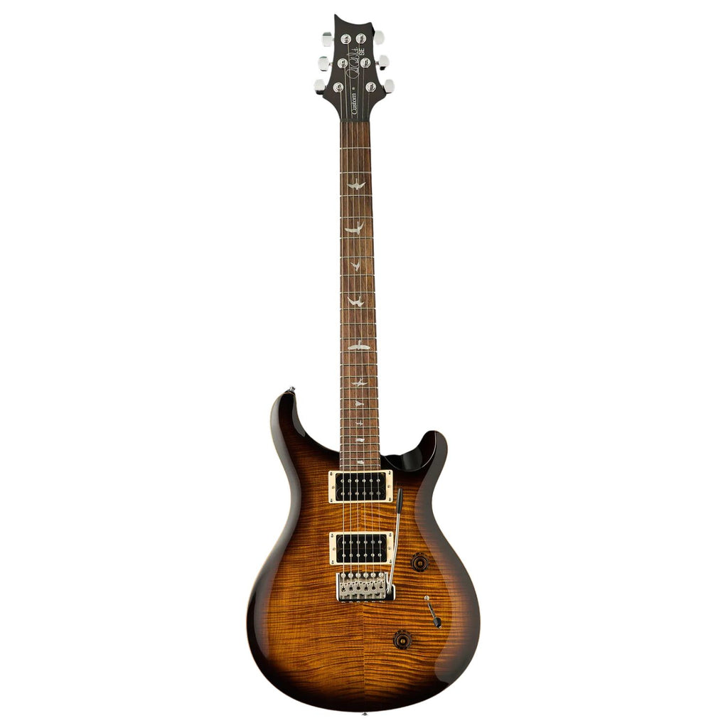 PRS Electric Guitars Black Gold Sunburst PRS SE Custom 24 6 String Electric Guitar with Gigbag #color_black-gold-sunburst