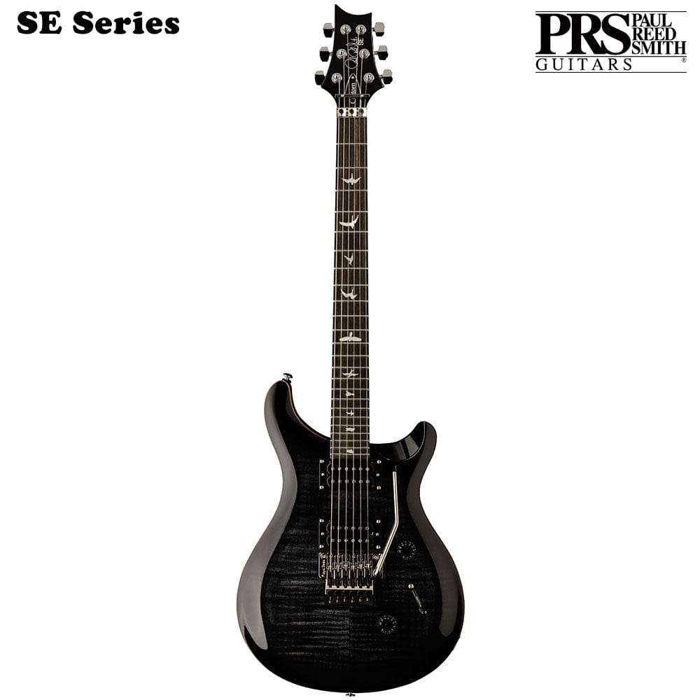 prs electric guitars charcoal burst prs custom 24 floyd 6 string electric guitar with gigbag#color_fire-red-burst