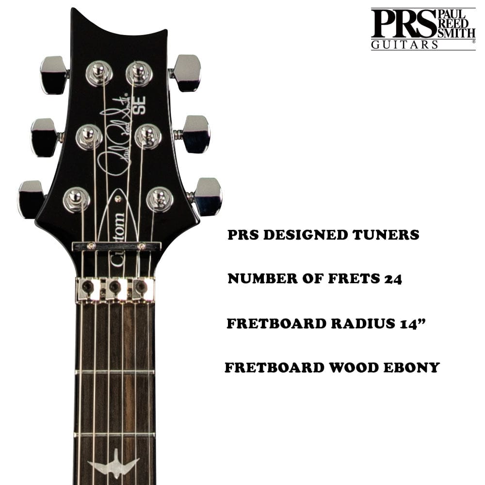 prs electric guitars charcoal burst prs custom 24 floyd 6 string electric guitar with gigbag#color_fire-red-burst