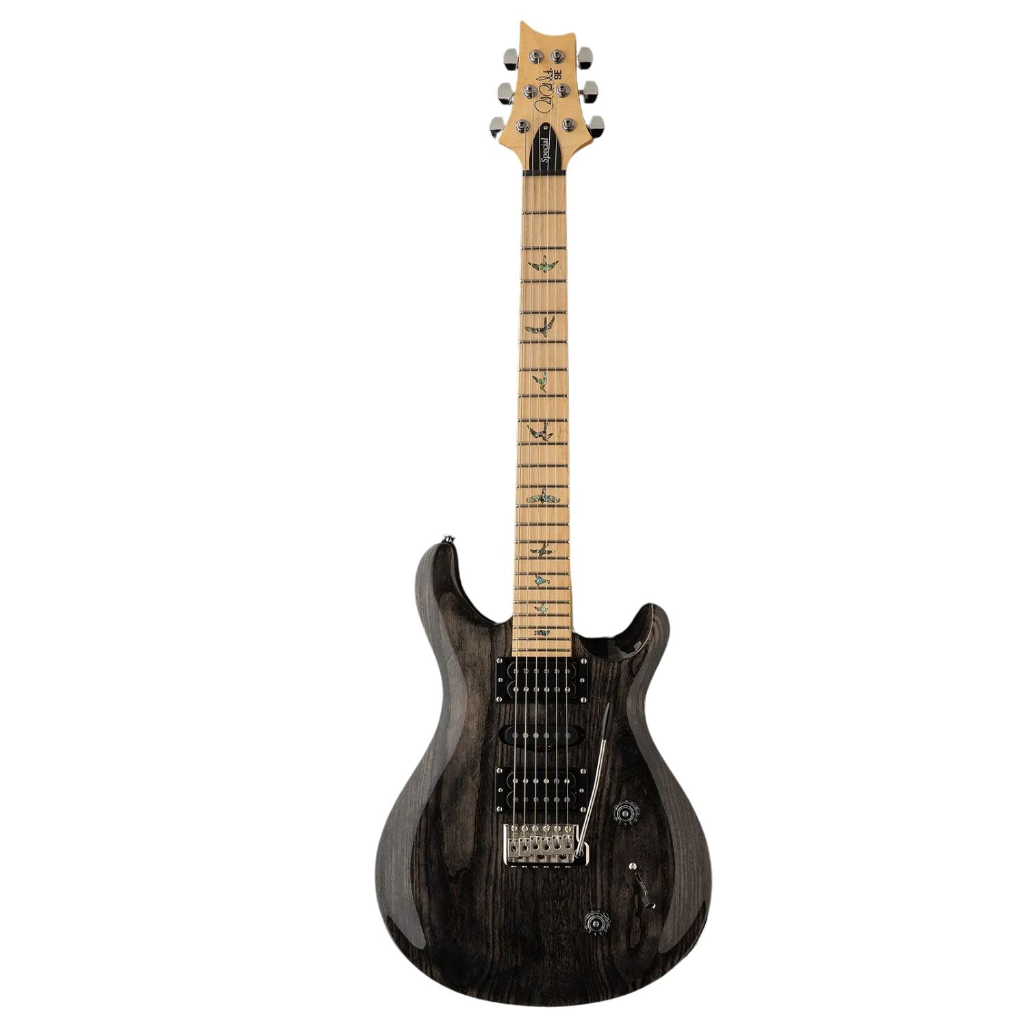 PRS Electric Guitars Charcoal PRS SE Swamp Ash Special 6 String Electric Guitar with Gigbag #color_charcoal
