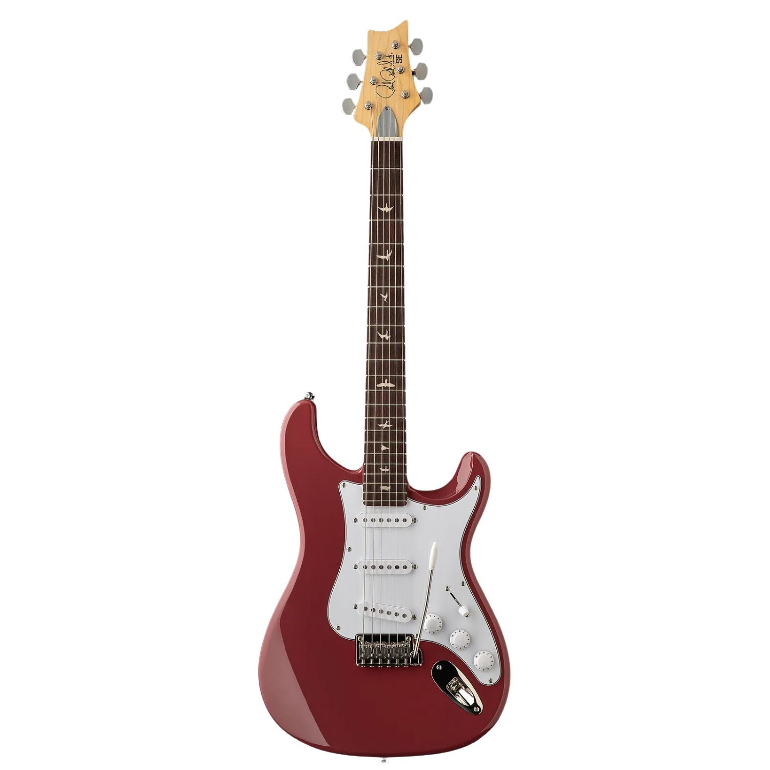 PRS Electric Guitars Derby Red PRS SE Silver Sky 6 String Electric Guitar with Gigbag 