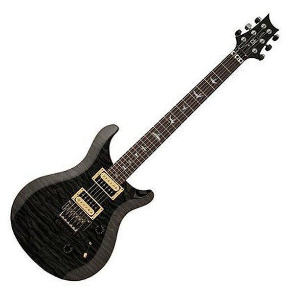 prs electric guitars gray black paul reed smith - se custom 24 floyd rose electric guitar    #size_gray-black