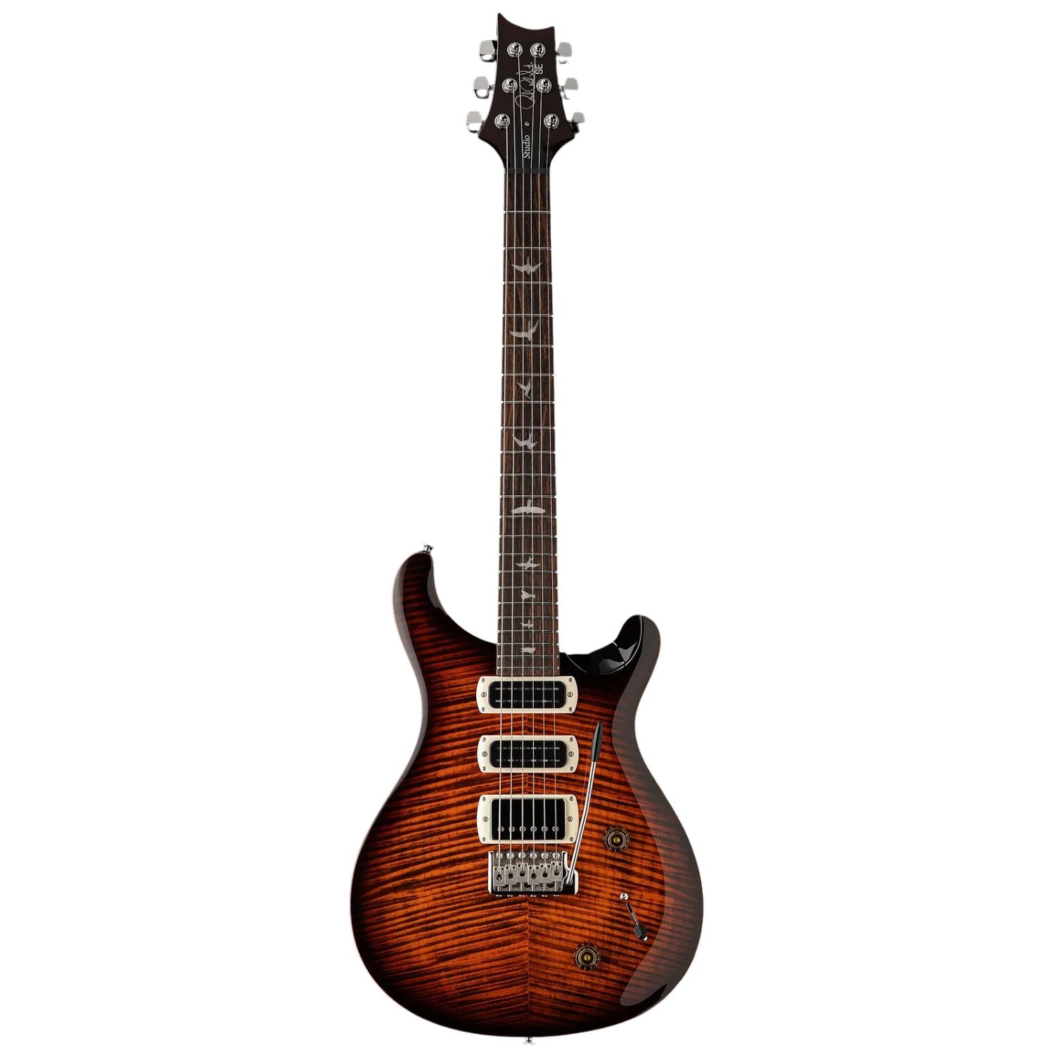 PRS Electric Guitars Orange Tiger Smokeburst PRS SE Studio 6 String Electric Guitar with Gigbag 