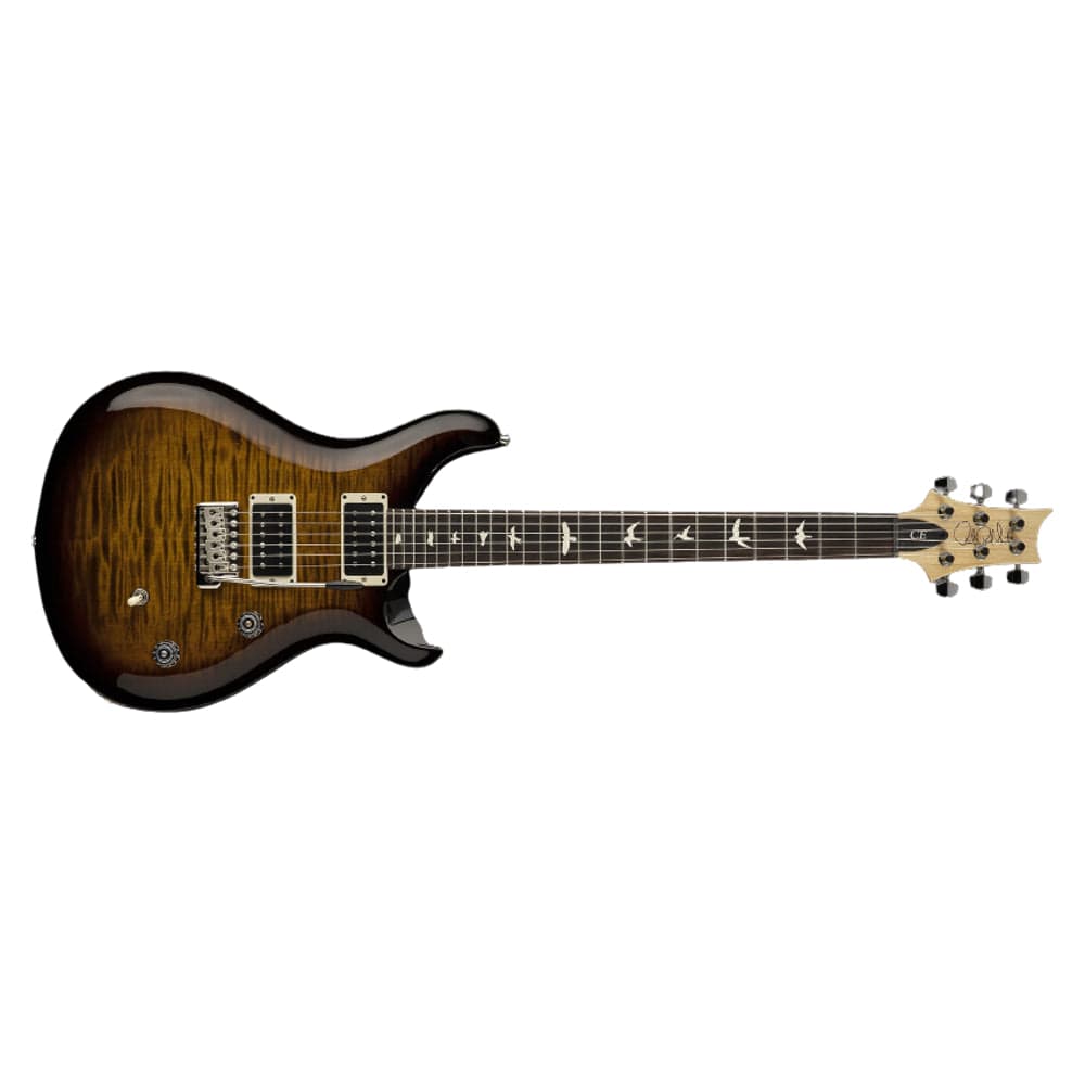 prs electric guitars prs ce 24 6-strings electric guitar with gigbag   #color_black-amber