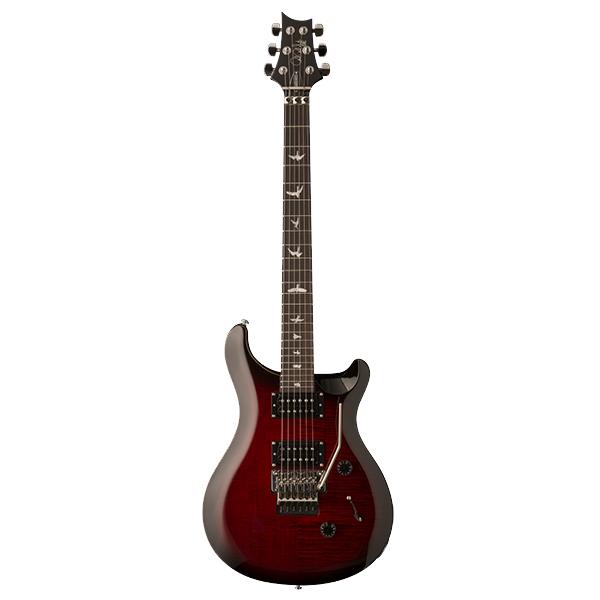 prs electric guitars prs se custom 24 floyd 2018 series electric guitar - fire red burst