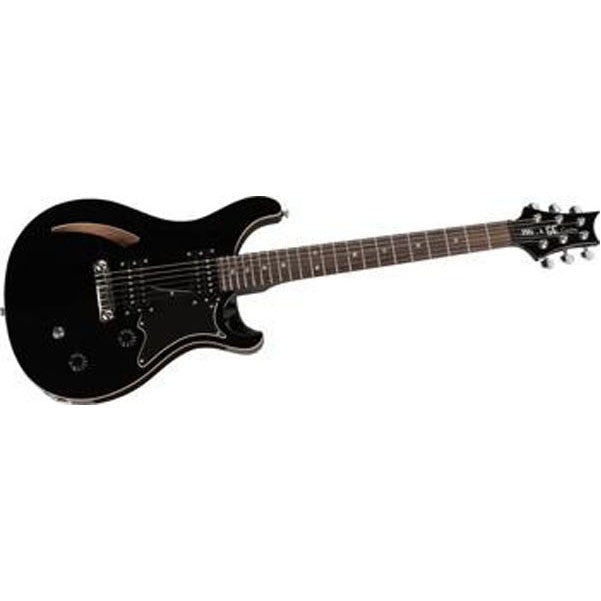 prs electric guitars prs se custom semi-hollow electric guitar - black