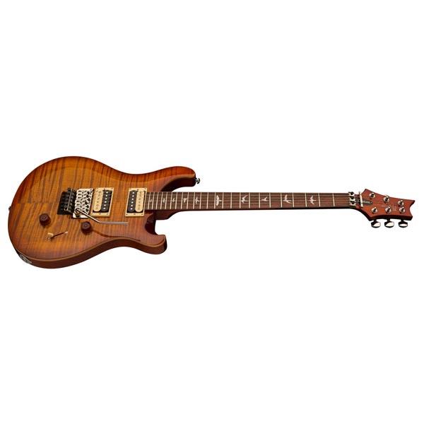 prs electric guitars vintage sunburst prs se custom floyd rose electric guitar - gray black    #color_vintage-sunburst
