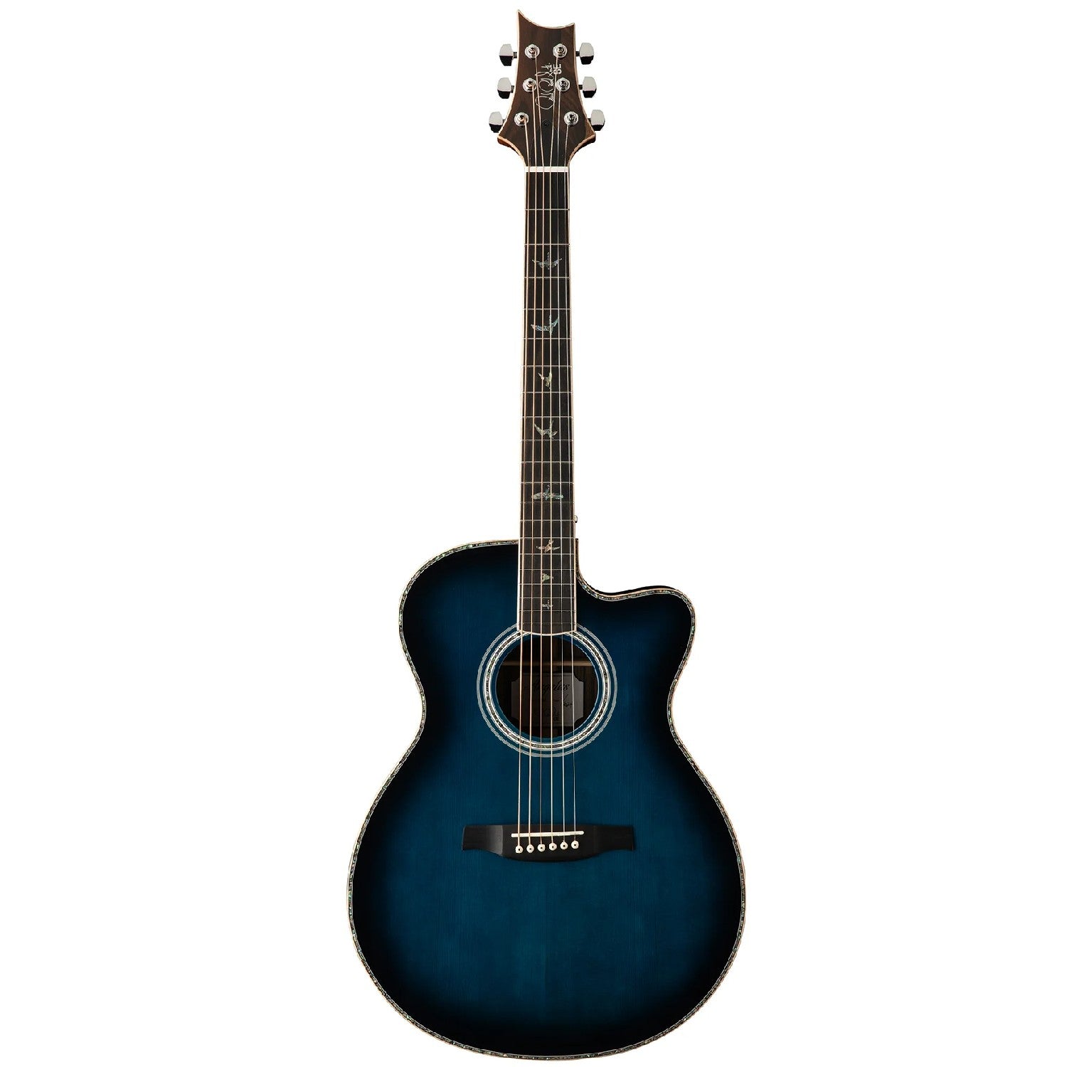 PRS Electro Acoustic Guitars Cobalt Blue Burst PRS SE A60E Angelus Cutaway 6-Strings Electro Acoustic Guitar with Case