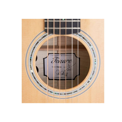 PRS Electro Acoustic Guitars Natural with Black Gold PRS SE P50E Tonare Parlor Electro Acoustic Guitar with Gigbag 