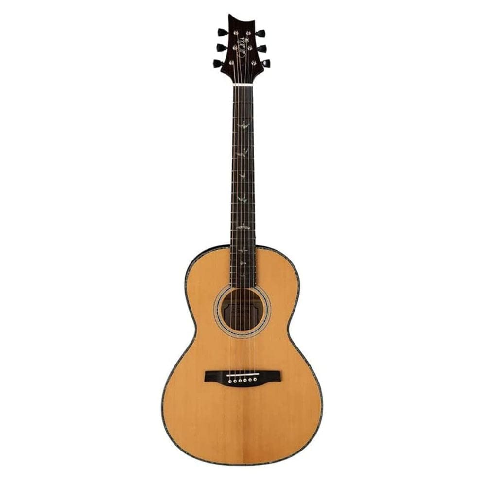 prs electro acoustic guitars natural with black gold prs se p50e tonare parlor electro acoustic guitar with gigbag  #color_natural-with-black-gold