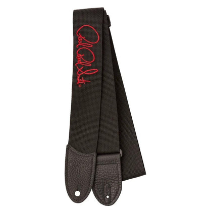 prs guitar straps black with red prs signature poly guitar strap    