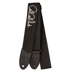 PRS Guitar Straps Black with Silver PRS Signature Poly Guitar Strap