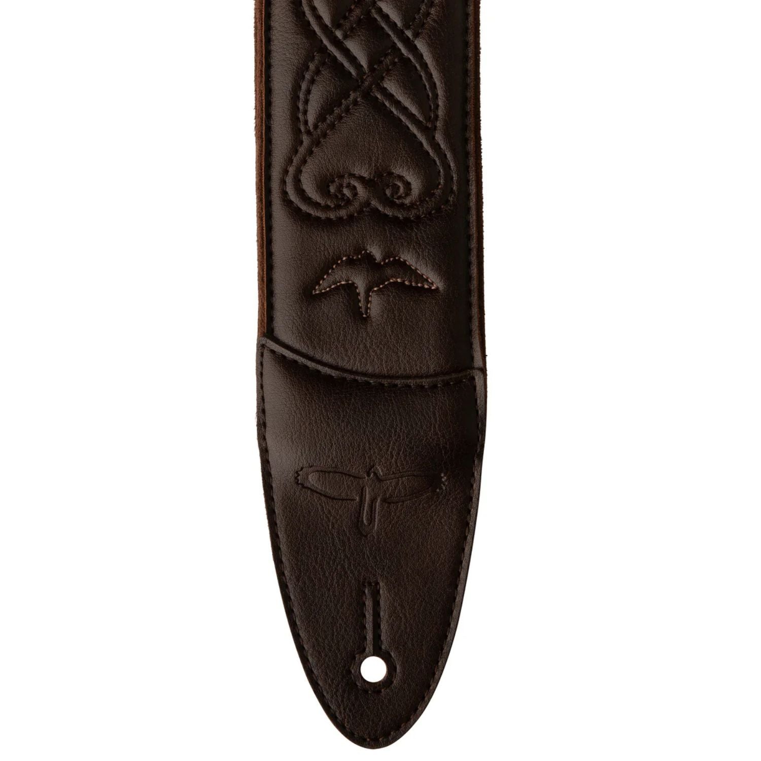 PRS Guitar Straps PRS Custom Leather 2.4" Padded Guitar Strap #color_brown