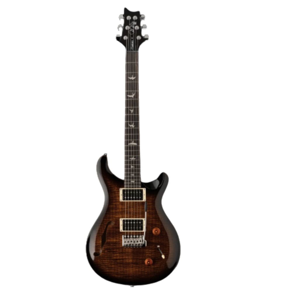 prs hollow & semi-hollow electric guitars prs se custom 22 semi hollow electric guitar  #color_black-gold-burst