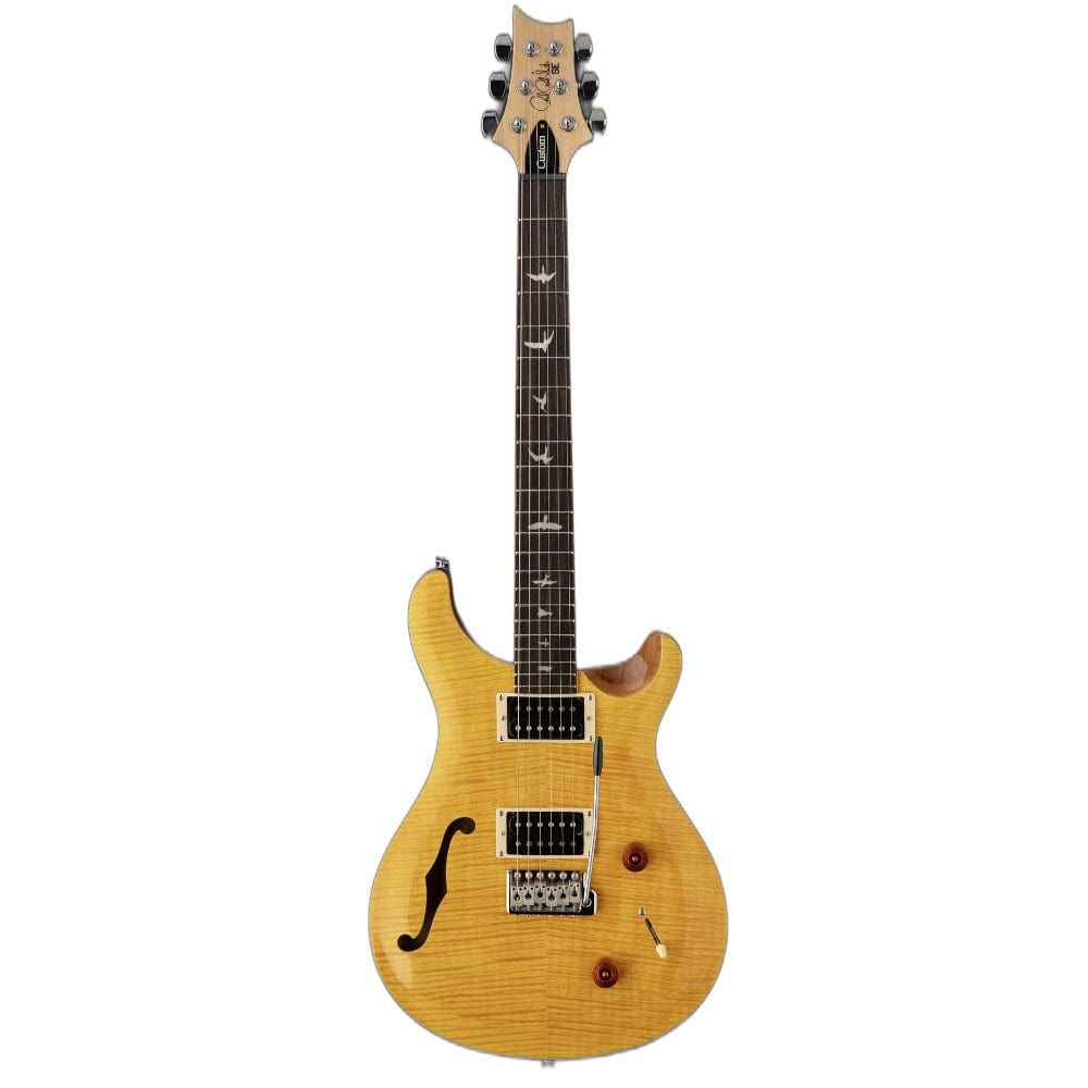 prs hollow & semi-hollow electric guitars santana yellow prs se custom 22 semi hollow electric guitar   #color_santana-yellow