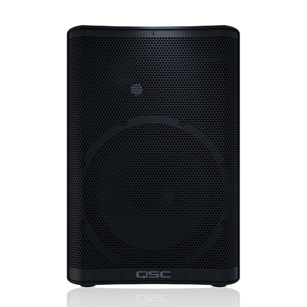 qsc active pa speakers black qsc cp12 12 inch 1000 watt compact powered loudspeaker   