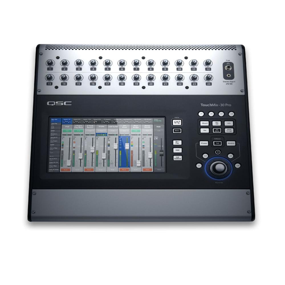 qsc digital mixers qsc touchmix 30 pro 32 channel professional digital mixer