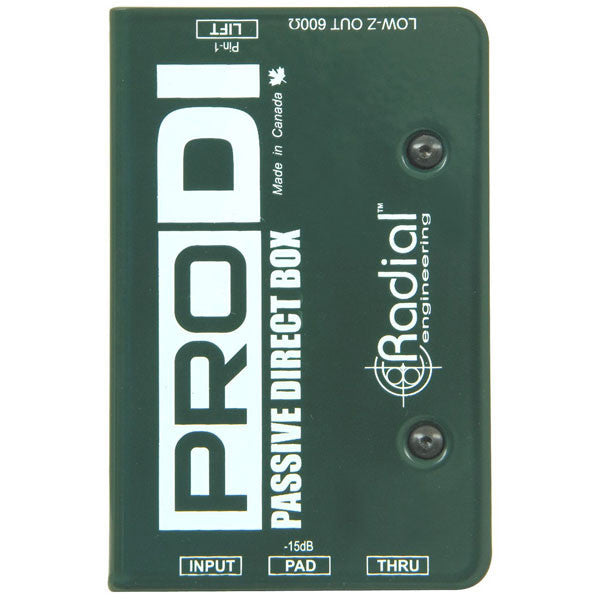 radial engineering guitar accessories radial pro-d1 single channel passive direct box