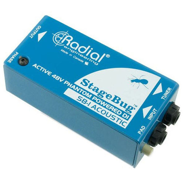radial engineering pre amps radial stagebug sb-1 active acoustic instrument direct box