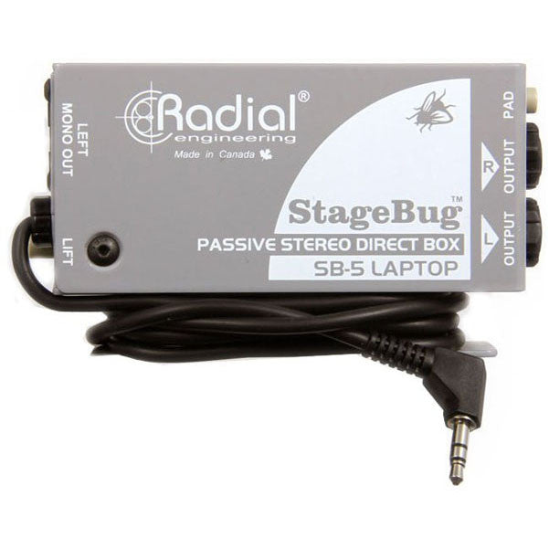 radial engineering pre amps radial stagebug sb-5 laptop di box