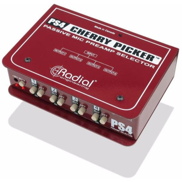 radial engineering signal processors cherry picker studio preamp selector